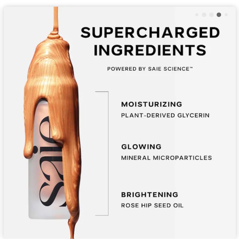 โฌ๏ธ๐๐บ๐ธ๐NWOB SAIE |MINI| Glowy Super Gel Dewy WarmGlow Soft warm Gold Highlighter* - Picture 11 of 16